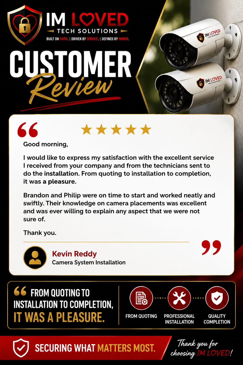 Customer testimonial and review 2
