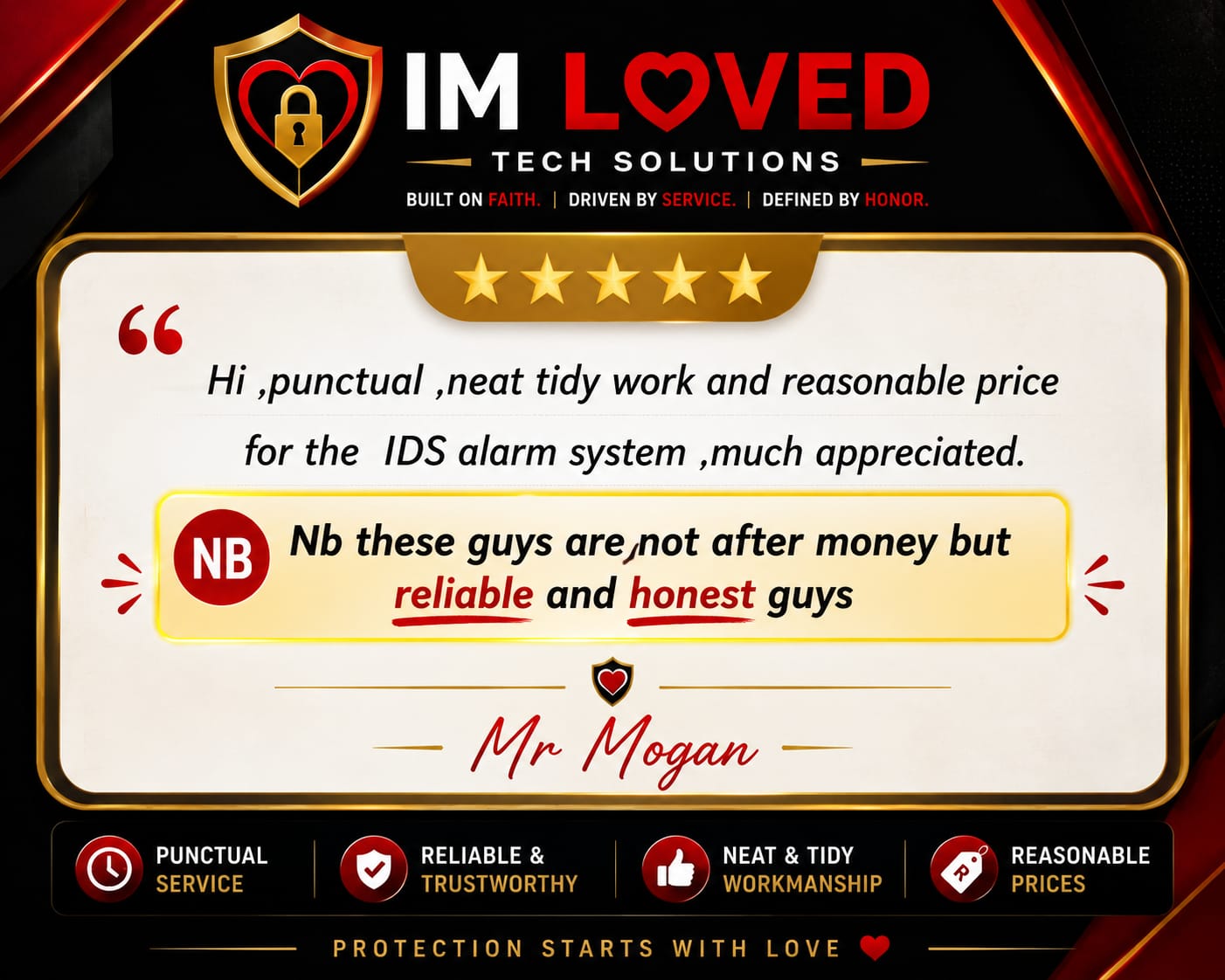 Customer testimonial and review 3