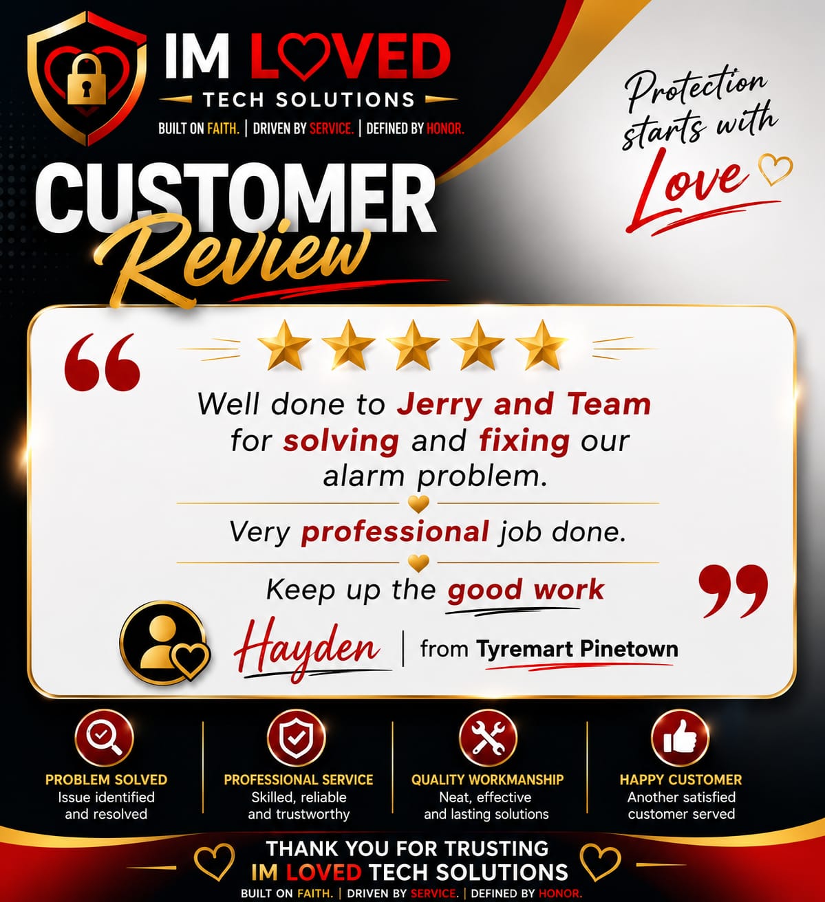 Customer testimonial and review 8