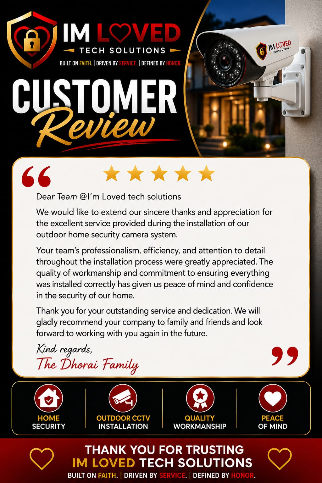 Customer testimonial and review 7